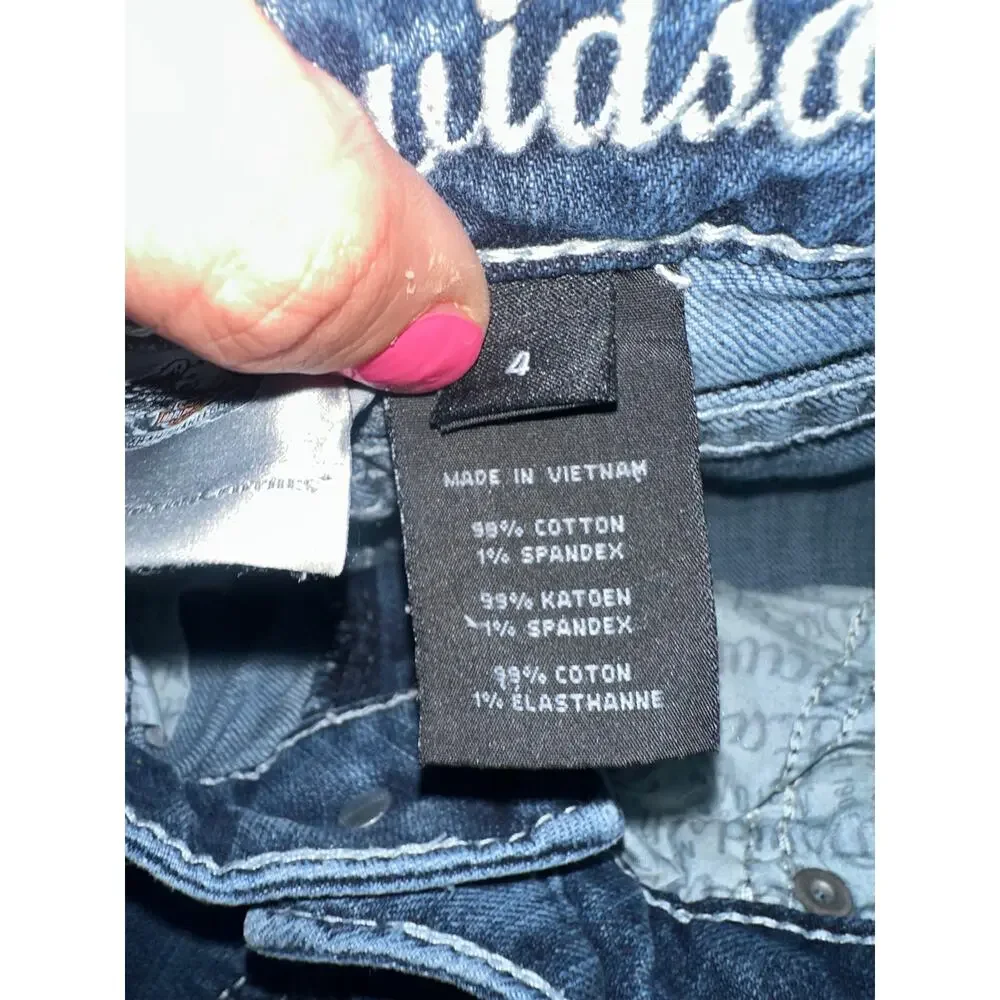 Authentic Harley-Davidson Women's Low Rise Boot Cut Jeans - Picture 5 of 11